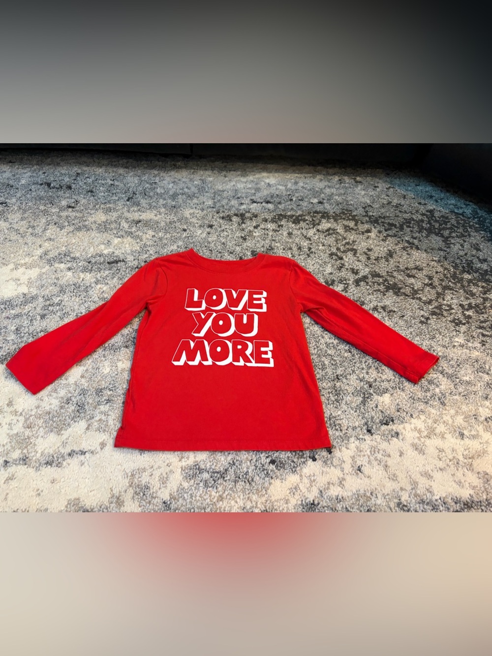 Kids Red 'Love You More' Long Sleeve T-Shirt